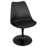 Buy Dining Chair - Black Swivel Chair - Tulipa Black 59159 in the United Kingdom