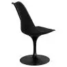 Buy Dining Chair - Black Swivel Chair - Tulipa Black 59159 - in the UK