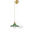 Buy Gold metal and glass wall lamp - Sven Green 59165 in the United Kingdom