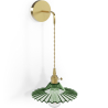 Buy Gold metal and glass wall lamp - Sven Green 59165 - prices