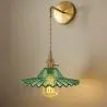 Buy Gold metal and glass wall lamp - Sven Green 59165 - prices