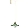 Buy Gold metal and glass wall lamp - Sven Green 59165 - in the UK