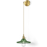 Buy Gold metal and glass wall lamp - Sven Green 59165 at MyFaktory