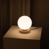 Buy Wooden base globe lamp - Manen Natural wood 59169 - prices