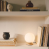 Buy Wooden base globe lamp - Manen Natural wood 59169 - in the UK