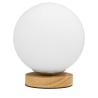 Buy Wooden base globe lamp - Manen Natural wood 59169 - in the UK