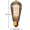 Buy Edison Squirrel filaments Bulb Transparent 50774 at MyFaktory