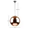 Buy Lamp Cooperlight - 25 cm - Chromed Metal Bronze 99951297 - in the UK