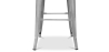 Buy Bistrot Metalix stool Wooden and small backrest - 76 cm Steel 59118 at MyFaktory