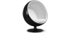 Buy Ballon Chair - Black Shell and White Interior - Faux Leather White 19540 in the United Kingdom