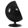 Buy Ballon Chair - Black Shell and White Interior - Faux Leather White 19540 at MyFaktory