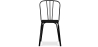 Buy Industrial Style Metal and Dark Wood Chair - Gillet Black 59241 at MyFaktory