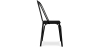 Buy Industrial Style Metal and Dark Wood Chair - Gillet Black 59241 home delivery