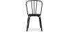 Buy Industrial Style Metal and Dark Wood Chair - Gillet Black 59241 in the United Kingdom