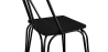Buy Industrial Style Metal and Dark Wood Chair - Gillet Black 59241 - in the UK
