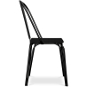 Buy Industrial Style Metal and Dark Wood Chair - Gillet Black 59241 in the United Kingdom