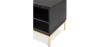 Buy Wooden TV Cabinet - Golden Legs - Zuri Chocolate 59231 in the United Kingdom