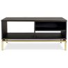 Buy Wooden TV Cabinet - Golden Legs - Zuri Chocolate 59231 - in the UK