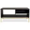Buy Wooden TV Cabinet - Golden Legs - Zuri Chocolate 59231 - in the UK