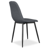 Buy Upholstered fabric dining chair - Fara Grey 59158 with a guarantee