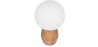 Buy Wooden lamp with  globe screen shade White 59168 - prices