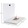 Buy Wall-mounted Ethanol Fireplace - Aluna White 46772 - prices