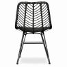 Buy Synthetic wicker dining chair - Valery Black 59254 in the United Kingdom