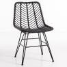Buy Synthetic wicker dining chair - Valery Black 59254 - in the UK