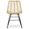 Buy Synthetic wicker dining chair - Valery Natural wood 59254 - in the UK