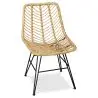 Buy Synthetic wicker dining chair - Valery Natural wood 59254 at MyFaktory