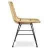Buy Synthetic wicker dining chair - Valery Natural wood 59254 in the United Kingdom