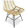 Buy Synthetic wicker dining chair - Valery Natural wood 59254 with a guarantee