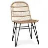 Buy Synthetic wicker dining chair - Magony Dark Brown 59255 - in the UK