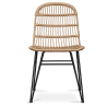 Buy Synthetic wicker dining chair - Magony Natural wood 59255 - prices