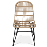 Buy Synthetic wicker dining chair - Magony Natural wood 59255 at MyFaktory