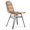 Buy Synthetic wicker dining chair - Magony Natural wood 59255 with a guarantee