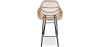 Buy Synthetic wicker bar stool - Magony Natural wood 59256 at MyFaktory