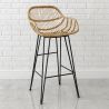 Buy Synthetic wicker bar stool - Magony Dark Brown 59256 - prices