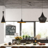 Buy X3 Pendant lamps - Beat Shade Style Black 59258 in the United Kingdom