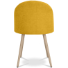Buy Dining Chair - Upholstered in Fabric - Scandinavian Style - Bennett  Yellow 59261 - prices