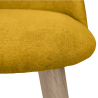 Buy Dining Chair - Upholstered in Fabric - Scandinavian Style - Bennett  Yellow 59261 at MyFaktory