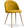 Buy Dining Chair - Upholstered in Fabric - Scandinavian Style - Bennett  Yellow 59261 at MyFaktory