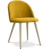 Buy Dining Chair - Upholstered in Fabric - Scandinavian Style - Bennett  Yellow 59261 - in the UK