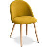 Buy Dining Chair - Upholstered in Fabric - Scandinavian Style - Bennett  Yellow 59261 at MyFaktory