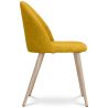 Buy Dining Chair - Upholstered in Fabric - Scandinavian Style - Bennett  Yellow 59261 in the United Kingdom