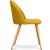 Buy Dining Chair - Upholstered in Fabric - Scandinavian Style - Bennett  Yellow 59261 in the United Kingdom