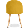 Buy Dining Chair - Upholstered in Fabric - Scandinavian Style - Bennett  Yellow 59261 with a guarantee