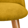 Buy Dining Chair - Upholstered in Fabric - Scandinavian Style - Bennett  Yellow 59261 - in the UK