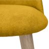 Buy Dining Chair - Upholstered in Fabric - Scandinavian Style - Bennett  Yellow 59261 - in the UK