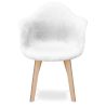 Buy Premium Design Dawood chair - Fabric White 59263 in the United Kingdom